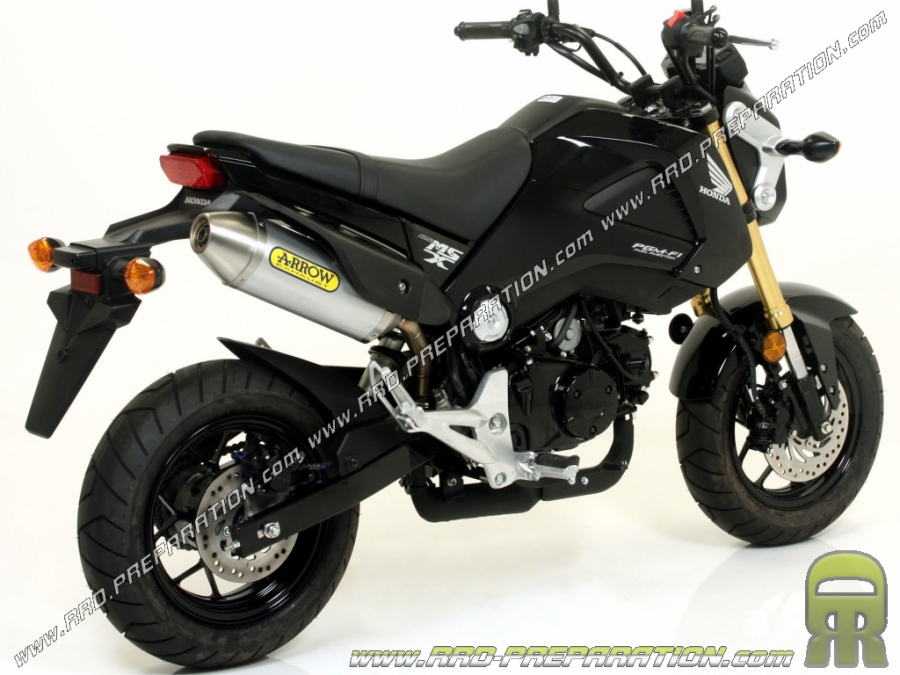 Pot d'échappement ARROW Racing pour moto MSX, GROM 125 4T avant 2016