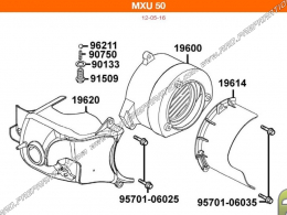 Grupo de piezas tapas de motor, plásticos, voluta... Para QUAD MXU 50cc