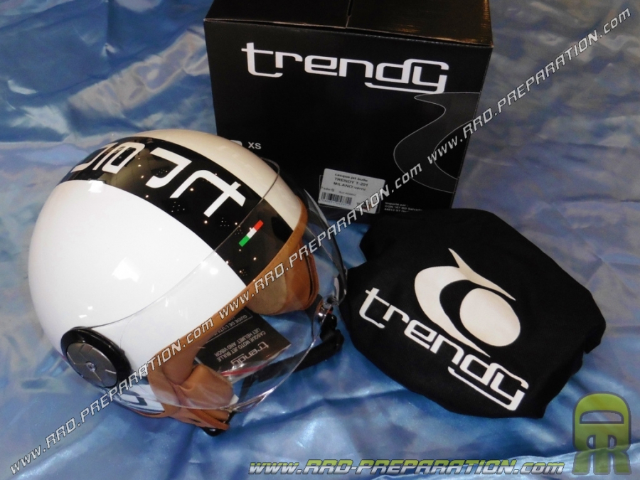 TRENDY 17 T-201 MILANO casco jet barnizado