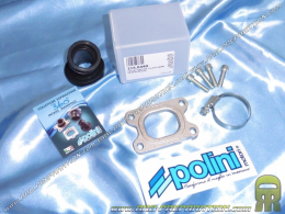 Pipe d'admission POLINI Evolution orientable carburateur 23 a 24mm (fixation Ø28,5mm) mécaboite moteur DERBI euro 1/2/3