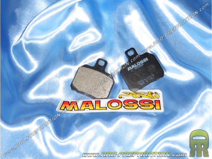 Plaquettes de frein MALOSSI pour scooter 125cc, 150cc et mécaboite APRILIA RS après 2006 YAMAHA X-max, Majesty, PIAGGIO x9...