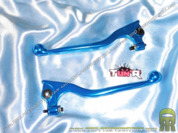 Pair of brake levers TUN 'R blue scooter DERBI PREDATOR 50 and 125 PEUGEOT ELYSEO