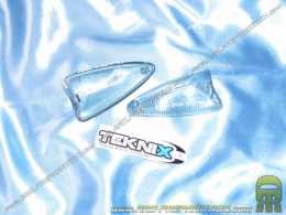 Cabochons clignotants TEKNIX transparent pour scooter MBK NITRO & YAMAHA AEROX 2013