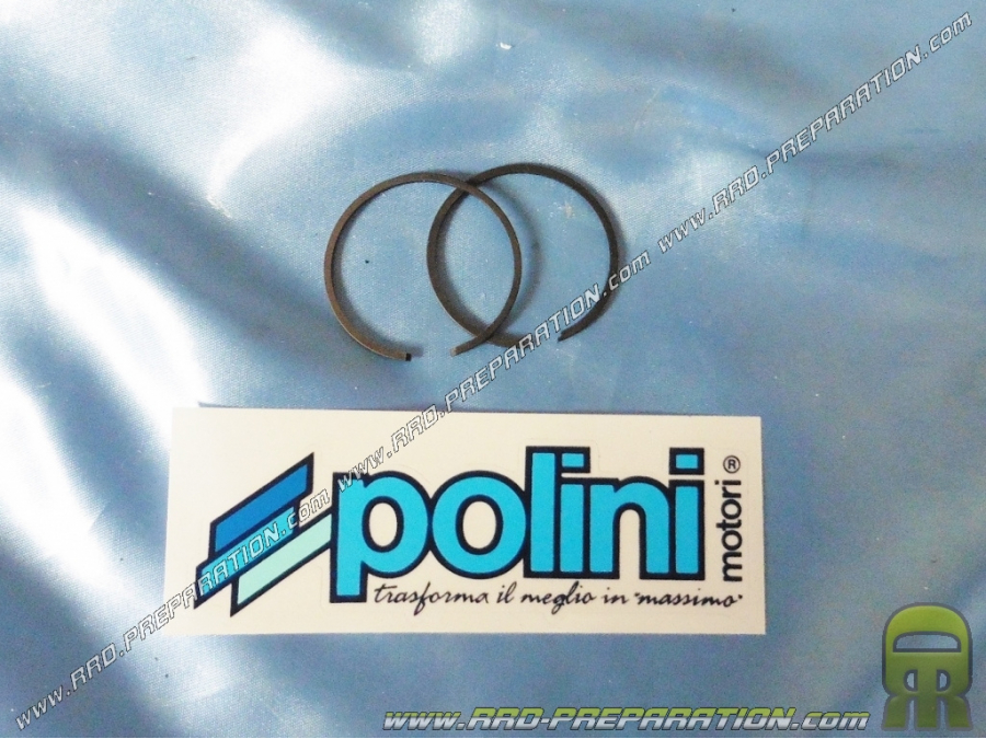 Jeu de deux segments Ø38,4mm pour kit 50cc AIRSAL sur VESPINO / VELOFAX ... PIAGGIO.