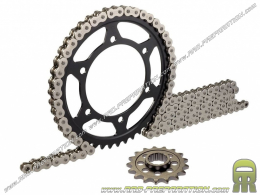 Chain kit FRANCE EQUIPEMENT reinforced for motorcycle DUCATI MONSTER 796 from 2012 to 2015 toothing choices