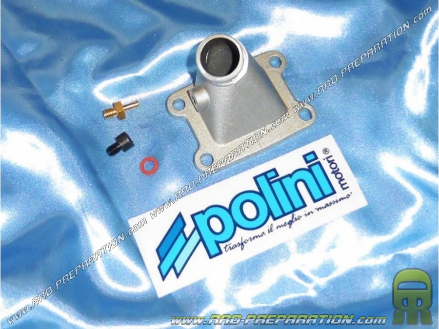 Pipe d'admission POLINI Ø19mm pour PHBG sur GILERA GSM, BULLIT, EAGLET, TWIN, RT... Moteur MORINI