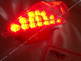 Feu arrière transparent à leds TNT Tuning homologué pour scooter MBK NITRO, YAMAHA AEROX & CPI, Cyclomoteur MBK MAGNUM RACING