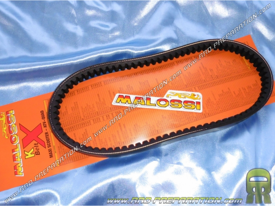 Courroie MALOSSI X Kevlar Belt pour maxi-scooter PIAGGIO, GILERA, APRILIA, ITALJET... 125 à 180cc