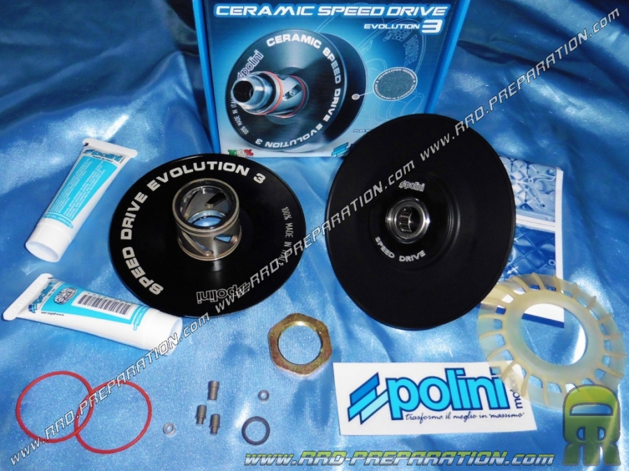 torque control drive POLINI Speed ​​Evolution 3 aluminum scooter PIAGGIO / GILERA (Typhoon, NRG ...)