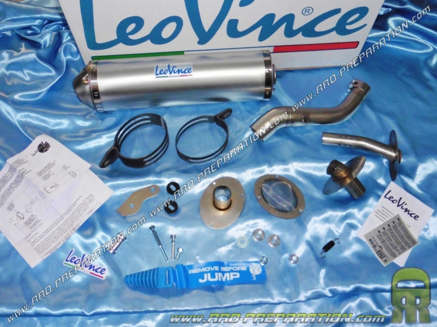 Silencioso intermedio y escape LEOVINCE X3 SUZUKI LZ, LTZ y KAWASAKI KXF 400