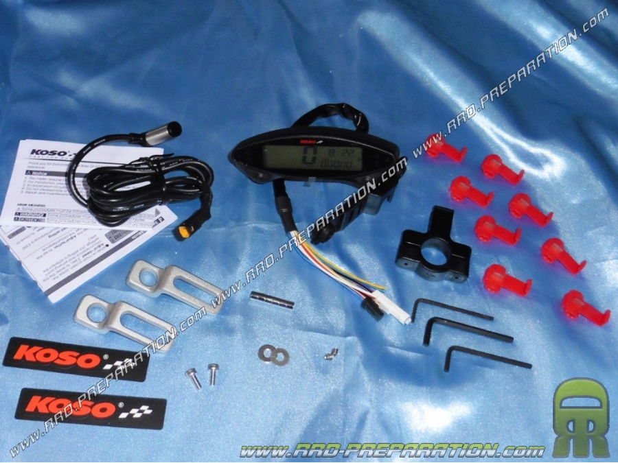 Speedometer, tachometer, fuel gauge, indicators... Digital KOSO DB EX-02 universal (mob, scooter, quad, motorbike...)