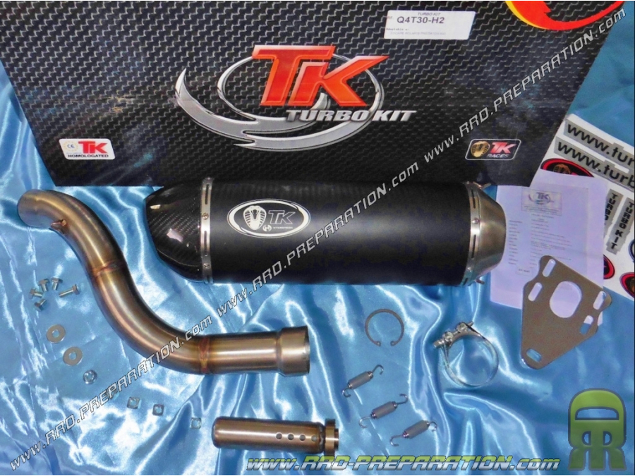 Ligne de pot d'échappement TURBO KIT TK QUAD OVALE H2 pour POLARIS PREDATOR 500