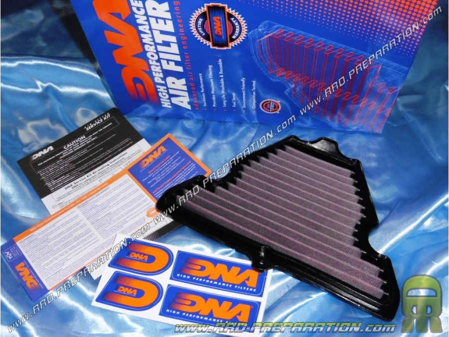 Filtro de aire DNA RACING para caja de aire original en moto KAWASAKI Z 1000, KLZ 1000 VERSYS
