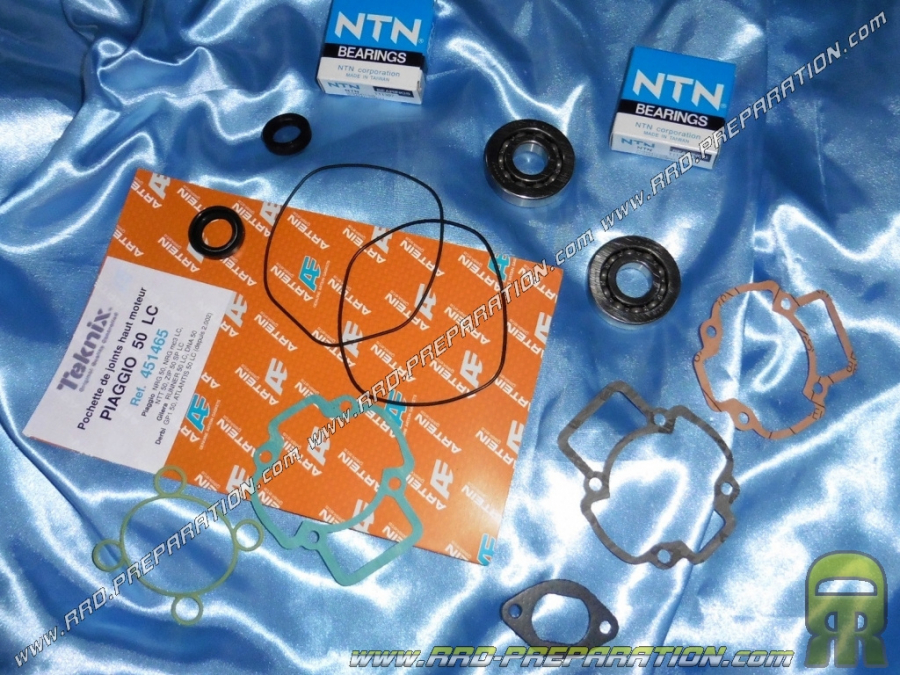 Kit crankshaft bearings + joined spy + joined reinforced ARTEIN motor scooter PIAGGIO / GILERA liquid (NRG, RUNNER ...)