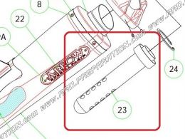 Réducteur de bruit DB KILLER ARROW pour silencieux ARROW sur HUSQVARNA NUDA 900 et autres... 