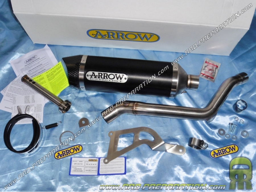 Pot d'échappement ARROW Racing STREET THUDER pour moto DERBI GPR 125cc 4T a partir de 2010