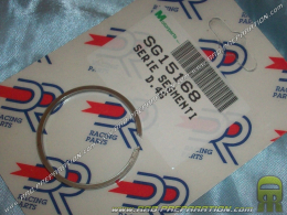 Set of 2 segments Ø40 / 40,28mm for kit 50cc DR RACING on DERBI euro 1 & 2