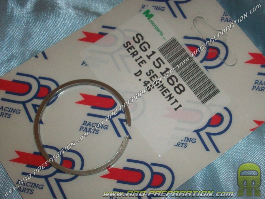 Set of 2 segments Ø40 / 40,28mm for kit 50cc DR RACING on DERBI euro 1 & 2