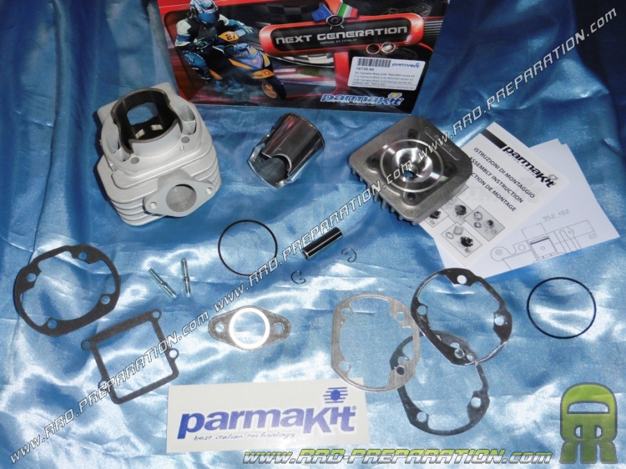 Kit 85cc Ø50mm PARMAKIT RACING carrera larga 43mm biela 80mm minarelli scooter vertical (booster, bws)