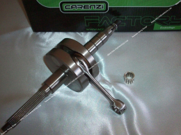 Crankshaft, connecting rod assembly CARENZI Racing axis Ø10 / 12mm minarelli horizontal (nitro, aerox, ovetto, neos, ...)