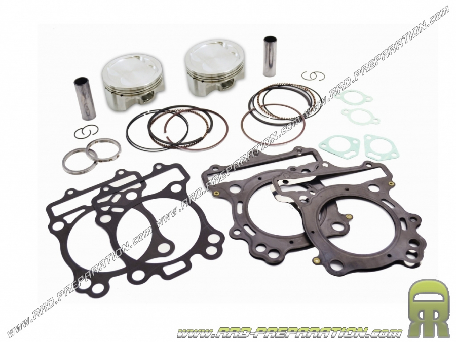 Kit pistons 700cc Ø84mm ATHENA pour SUZUKI SV, DL V, CAGIVA RAPTOR... 650 Bi-cylindre