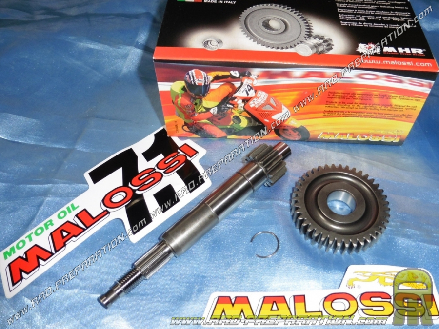 Transmission primaire 14/39 allongée MALOSSI pour scooter PIAGGIO air et liquide