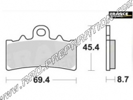 AP RACING front brake pads for KTM DUKE 125/200/390cc