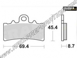 Plaquettes de frein AP RACING avant pour KTM DUKE 125/200/390cc