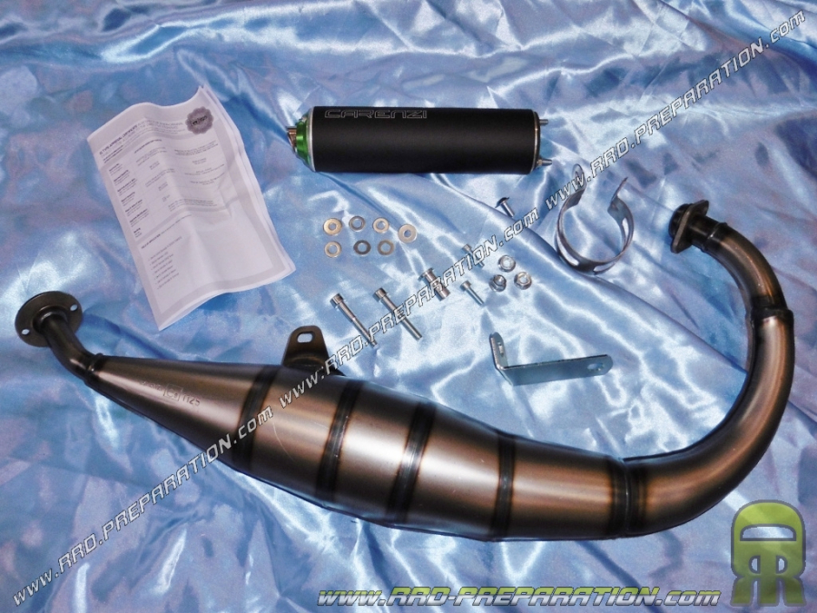 Exhaust CARENZI DAEMON low passage for motorcycle 50cc DERBI SENDA