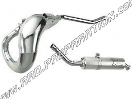 Pot d'échappement TURBOKIT TK Chrome passage haut pour moto RIEJU MRT 50cc