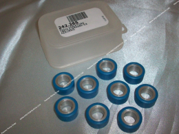 Set of 9 POLINI rollers in Ø19X10.2mm weight of choice
