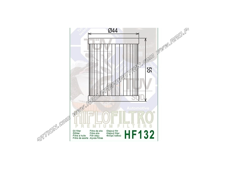 Filtro de aceite HIFLO FILTRO para moto, quad, scooter ARTIC CAT, SUZUKI DRZ, SYM, YAMAHA MAJESTY 400cc Filtro de aceite HIFLO FILTRO para moto, quad, scooter ARTIC CAT, SUZUKI DRZ, SYM, YAMAHA MAJESTY 400cc