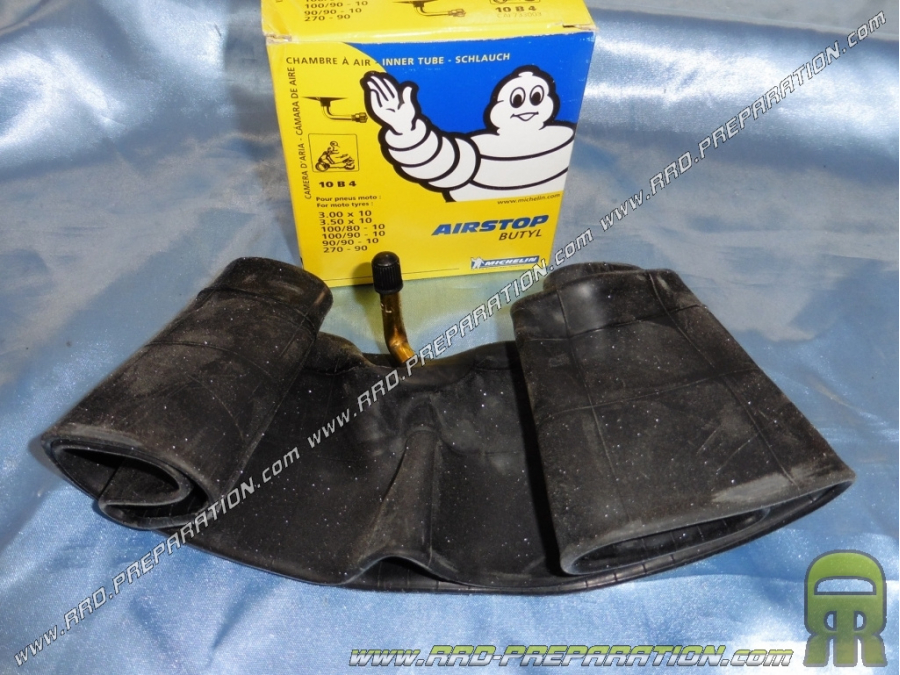 MICHELIN inner tube 3.00 to 3.50 10 inches angled valve (90/90-10, 100/90-10)