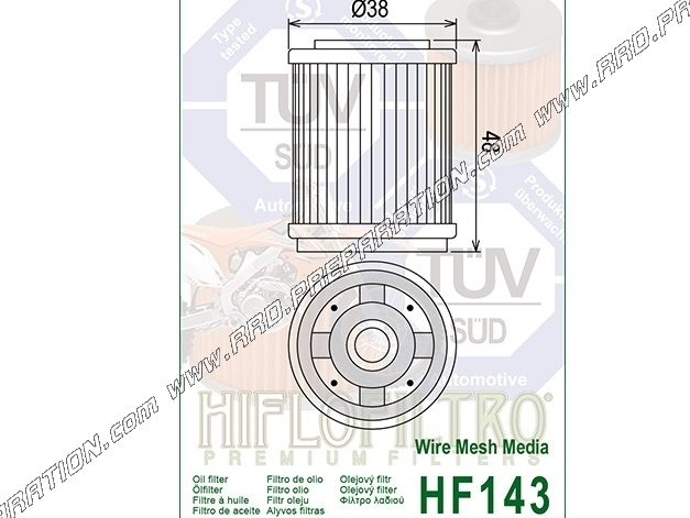 HiFlo Air Filter For Yamaha TW200 1987-2005