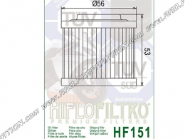 Filtro de aceite HIFLO FILTRO para moto APRILIA TX, TR, TUAREG, BMW GS, SCARVER, KTM K4... 276, 320, 350cc