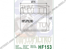 Filtro de aceite HIFLO FILTRO para moto BIMOTA DB54, DB6, DUCATI MONSTER, MULTISTRADA, 748, 350, 650, 796cc... de 1973