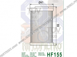  Filtre à huile HIFLO FILTRO pour quad et moto BAJAJ, BETAMOTOR, HUSABERG, KTM et POLARIS 125, 200, 350cc