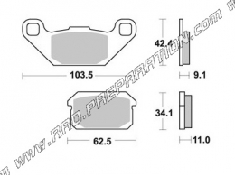 AP RACING rear brake pads for QUAD ADLY, SENTINEL, HURRICANE, CPI XS, QUADZILLIA XRVD