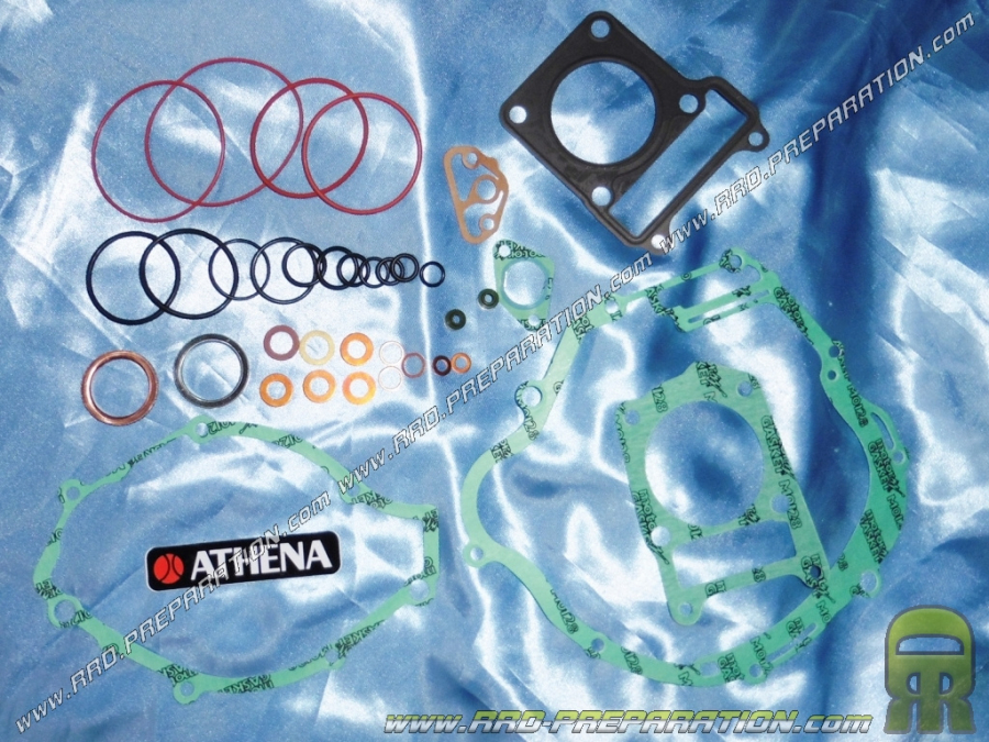 full gasket set (37 pieces) ATHENA for engine Yamaha YBR, R XT, XT X, RIEJU MRT, TANGO, RS2, 125cc Derbi Senda