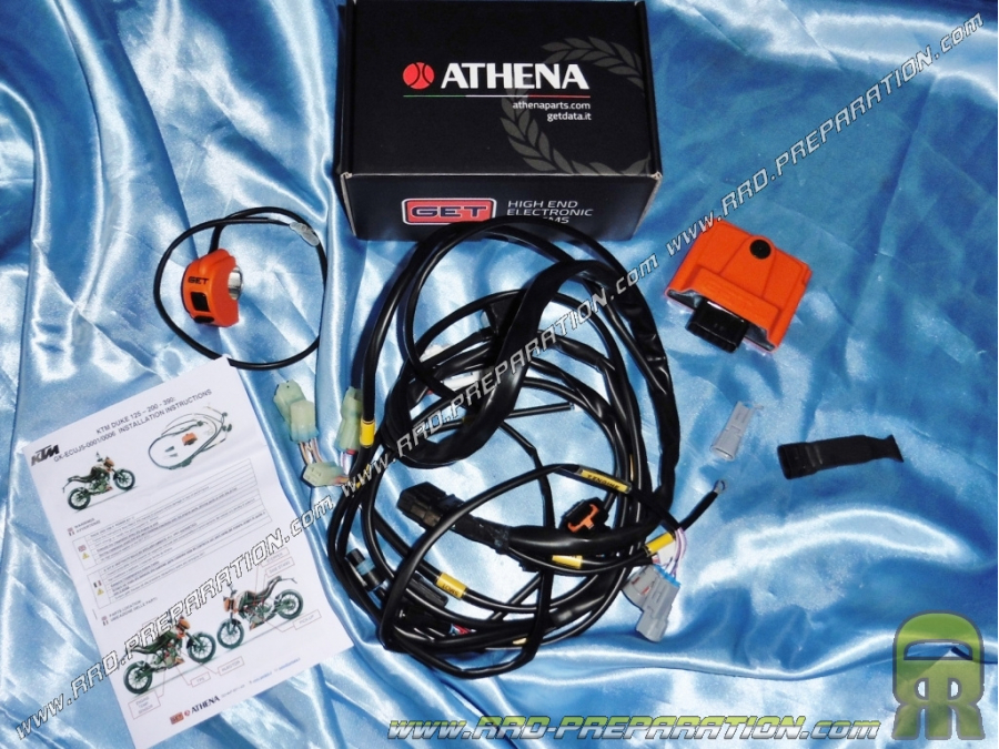 Case CDI ATHENA Racing engine reprogramming with stalk for KTM DUKE 125 4T