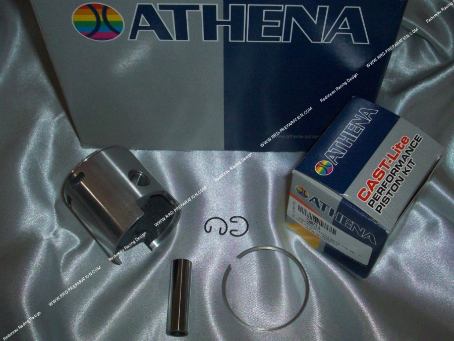 Pistón mono segmento ATHENA Racing by VERTEX Ø48mm eje 12mm para kit 75cc en MINARELLI P4 & P6