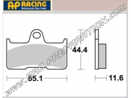 Pastillas de freno delanteras AP RACING para QUAD CF MOTO TEERALANDER, TERRACROSS, GOES MAX, G, YAMAHA YFM GRIZZLY