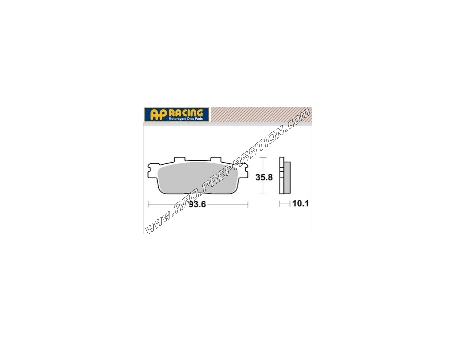 AP RACING rear brake pads for scooter and quad DAELIM ET, SECTOR, SYM HD EVO, JOYRIDE, JOY MAX...125, 200, 250