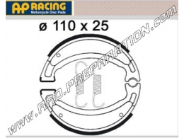 Front brake shoes Ø110mm by 25mm thickness AP RACING scooter, quad and motorcycle ADLY, BENELLI, CPI, DERBI , DERBI DXR ...