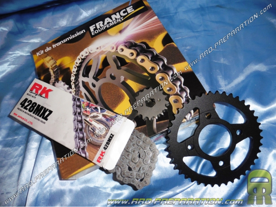 Kit chain EQUIPMENT reinforced for motorcycle KEEWAY SUPERLIGHT 125cc from 2006