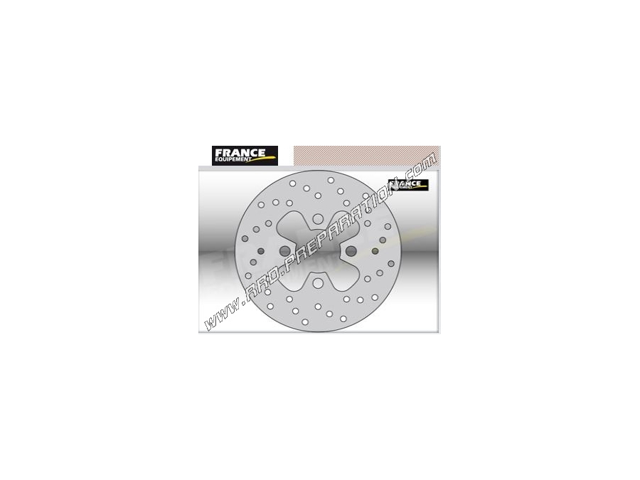 Rear brake disc Ø164mm FRANCE EQUIPEMENT for QUAD FYM DUNE, CONDOR, LEM R ... 125cc from 2008 to 2010