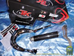 Pot d'échappement TURBOKIT TK RACING chrome et carbone passage haut pour SUZUKI STREET MAGIC