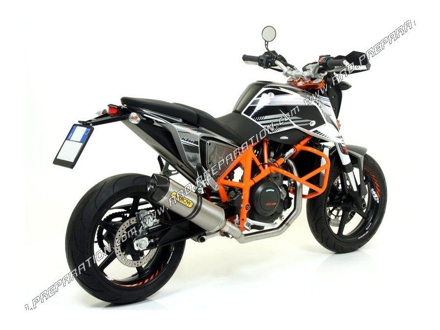 Ligne d'échappement ARROW RACE-TECH (silencieux + collecteur) pour KTM DUKE 690 de 2012 à 2015