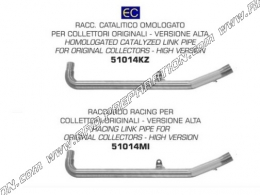 Collecteur racing ARROW inox (avec ou sans catalyseur) pour moto APRILIA RS4 125cc 4 temps a partir de 2017