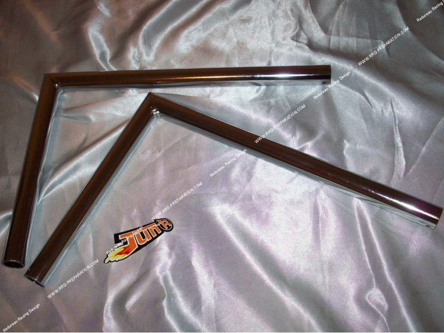 Long chromed square handlebars TUN 'R Ø22mm for moped, Peugeot 103 Mvl, Vogue, ...